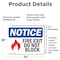 Signmission Exit Sign, Vinyl Decal, 24 in W, 18 in H, Fire Exit Do Not Block Sign With Symbol OS-2PACK-NS-D-1824-L-12586 - alternate 5